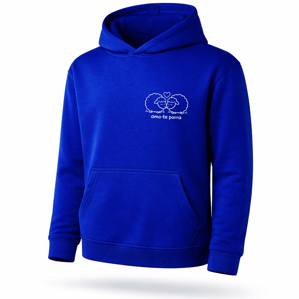 Sweatshirt com Capuz "Amo-te Porra" - Image 4