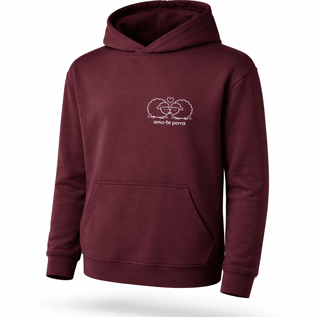 Sweatshirt com Capuz "Amo-te Porra" - Image 5