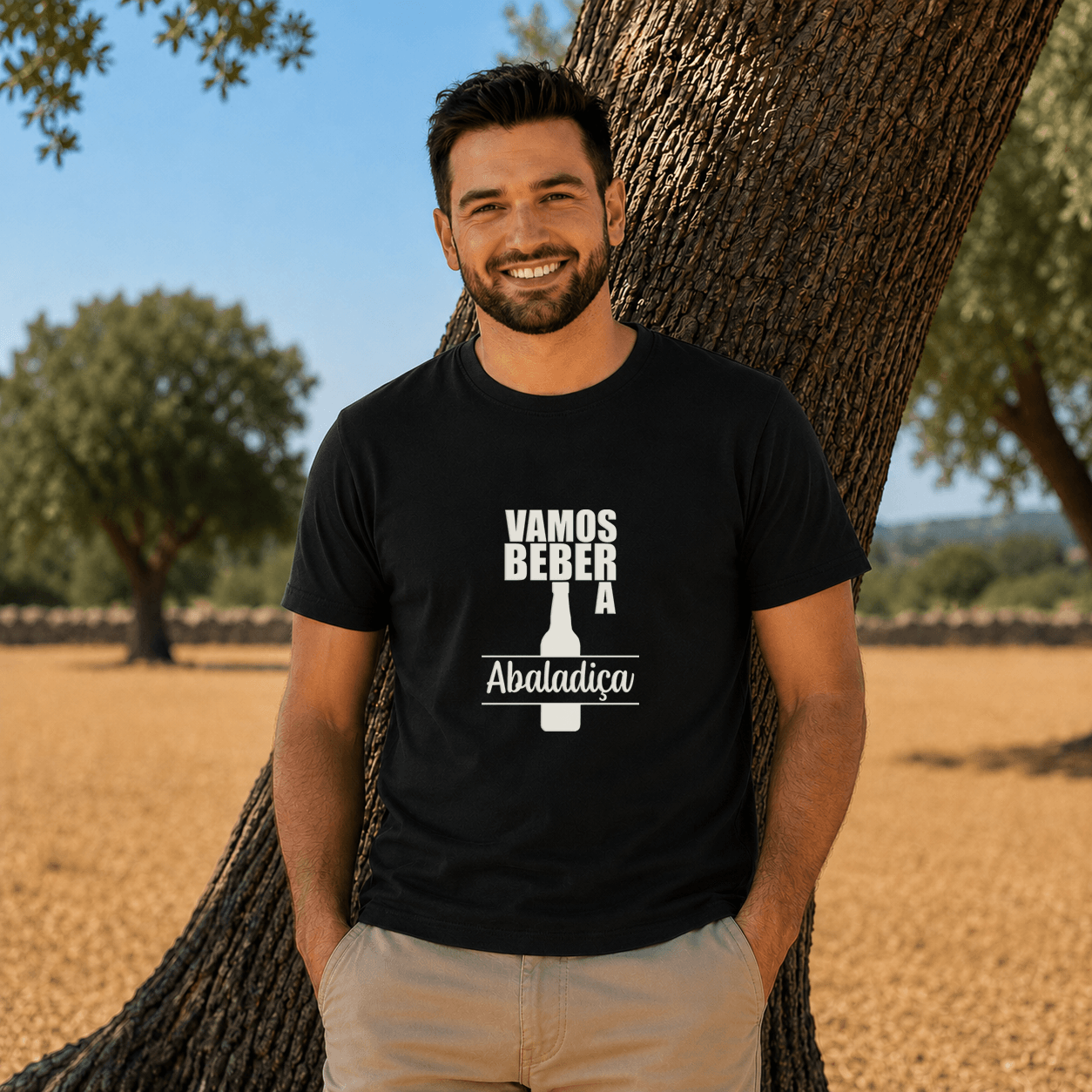 T-Shirt "Vamos beber a abaladiça"