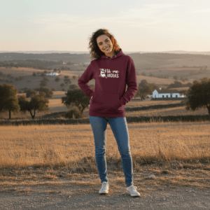 sweatshirt com capuz – design "briol d'um cabrão!"