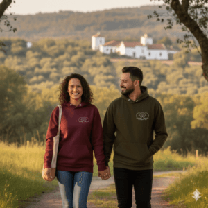 Sweatshirt com Capuz "É cá gosto d'ti"